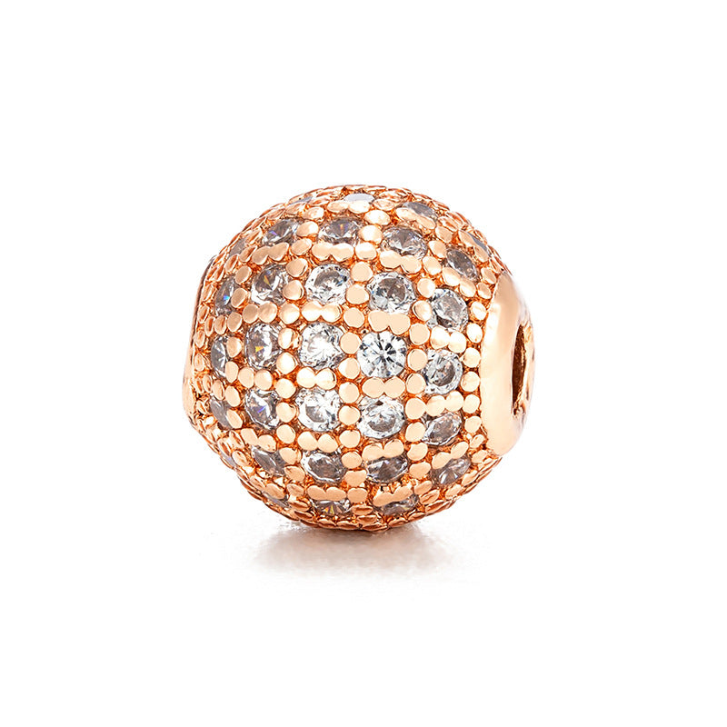 Wholesale Diamond Ball DIY 10mm Hole 2mm Round Spacer Beads